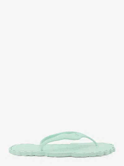Zimmermann Seafoam Thong Rubber Sandals In Green