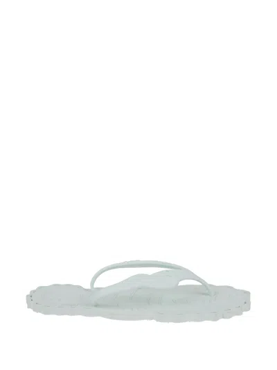 Zimmermann Seafoam Thong Sandals In Silver