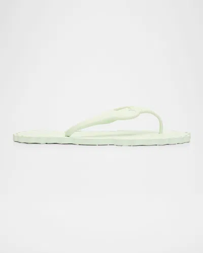 Zimmermann Seafoam Thong Sandals In Green
