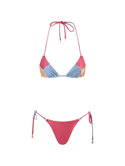 Zimmermann Self-tie-fastening Bikini In Multi