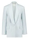 Zimmermann Shawl-collar Single-breasted Jacket In Blue
