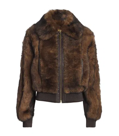 ZIMMERMANN ZIMMERMANN SHEARLING ILLUSTRATION JACKET