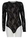 Zimmermann Lace-panelled Long-sleeve Bodysuit In Black