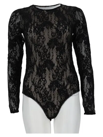 ZIMMERMANN SHEER FLORAL LACE BODYSUIT