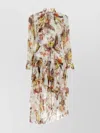Zimmermann + Net Sustain Matchmaker Asymmetric Floral-print Chiffon Midi Dress