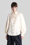 Zimmermann Shirt In Beige Silk In Neutral