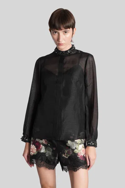 Zimmermann Shirt In Black Linen