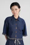 Zimmermann Rhiannon Denim Shirt In Atlantic In Blue
