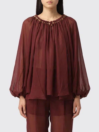 Zimmermann Shirt Woman Color Burgundy In Brown