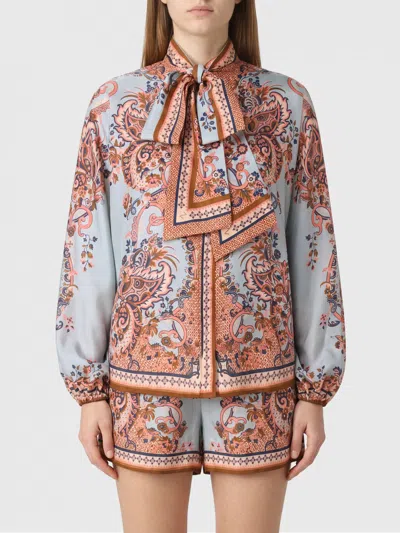 ZIMMERMANN ZIMMERMANN SHIRT WOMAN COLOR BLUE,I68371009