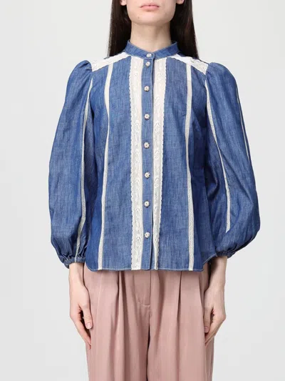 Zimmermann Elegant High Neckline Button-down Top Size 0 In Multi