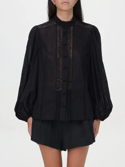 ZIMMERMANN SHIRT ZIMMERMANN WOMAN COLOR BLACK,F72645002