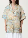 Zimmermann Beige And Light Blue Pattern Shirt