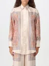 Zimmermann Silk Blouse Illustration Design In Pink