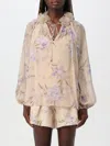 Zimmermann Eden Billow Blouse In Pink