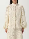 Zimmermann Cotton Rhiannon Embroidered Blouse In Neutral