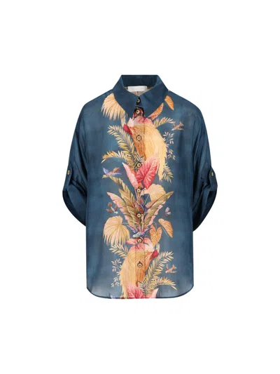 Zimmermann Silk Printed Ascension Shirt