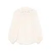Zimmermann Cream Ramie Coco Embroidered Blouse