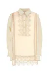 Zimmermann Cream Linen Illuminate Shirt In Neutral