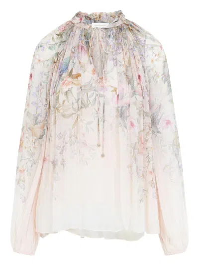 Zimmermann Shirts Beige In White