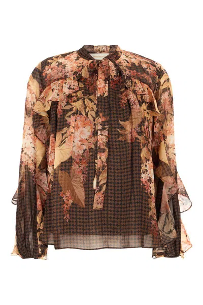 Zimmermann Shirts In Black Floral