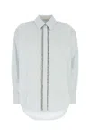 Zimmermann Illustration Diamante Embellished Shirt In Blue