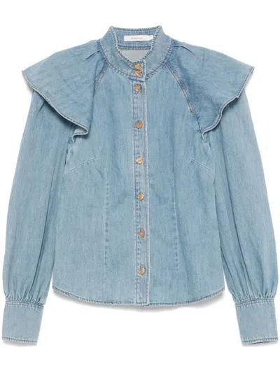 Zimmermann Clear Blue Cotton Shirt