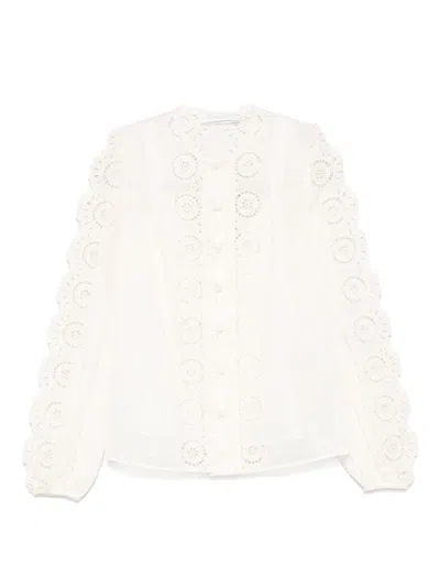 Zimmermann Shirts Ivory In White