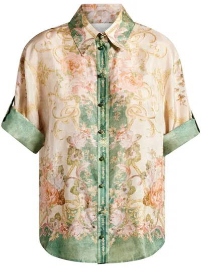 Zimmermann Shirts In Khakiflor