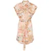 Zimmermann Illuminate Sleeveless Tunic Guava Morning In Multicolor