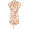 Zimmermann Illuminate Sleeveless Tunic Guava Morning In Orange