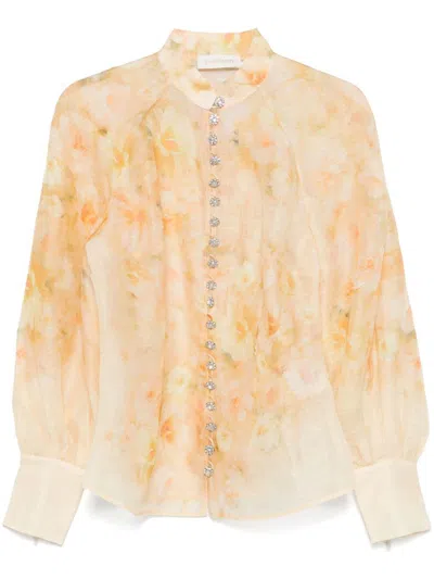 Zimmermann Shirts Yellow In Multi