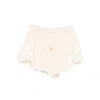 Zimmermann Lace-trim Shorts In Neutral