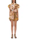 Zimmermann Ascension Floral-print Linen Playsuit