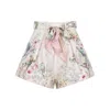 Zimmermann Short Pink & Purple In White