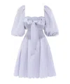 Zimmermann Minikleid Aus Leinen Mit Cut-outs In White