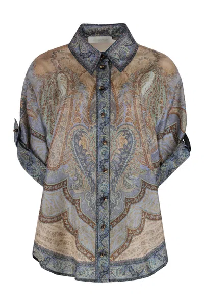 ZIMMERMANN ZIMMERMANN SHORT SLEEVE SHIRT WANDERLUST
