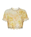 Zimmermann Women Crush Printed Linen Top In Yellow Flowers
