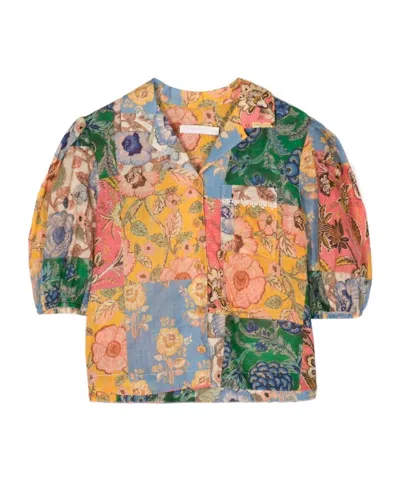Zimmermann Short-sleeved Shirt In Multi