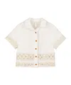 Zimmermann Kids White Wylie Trimmed Shirt In White