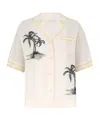 Zimmermann Short Sleeved Shirt In White