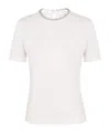 Zimmermann Illuminate Embellished Short Sleeves T-shirt In White