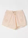 Zimmermann Elastic Waist Shorts In Beige