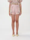 Zimmermann Waverly Tuck Shorts Pink In Pink