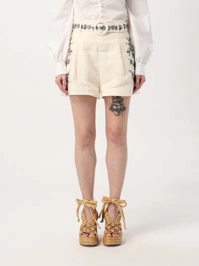 ZIMMERMANN SHORT ZIMMERMANN WOMAN COLOR WHITE,G40994001