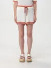 Zimmermann Golden High-rise Shorts In Weiss