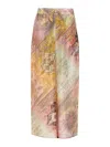 Zimmermann Womens Ombre Multi Tallow Relaxed-fit Silk Trousers Xs