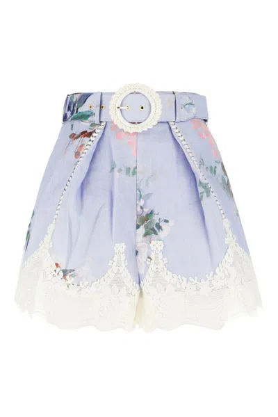 Zimmermann Shorts In Blue