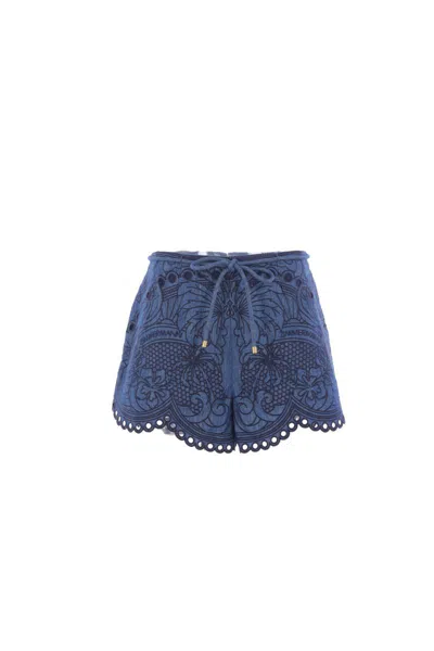 Zimmermann Shorts In Blue