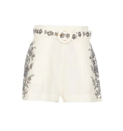 Zimmermann Shorts In White